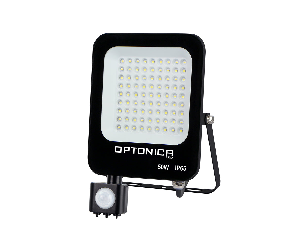 LED SMD Floodlight Black Body IP65 With Sensor