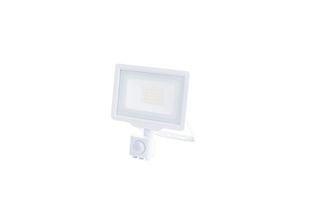 LED SMD Floodlight White City Line With PIR Sensor