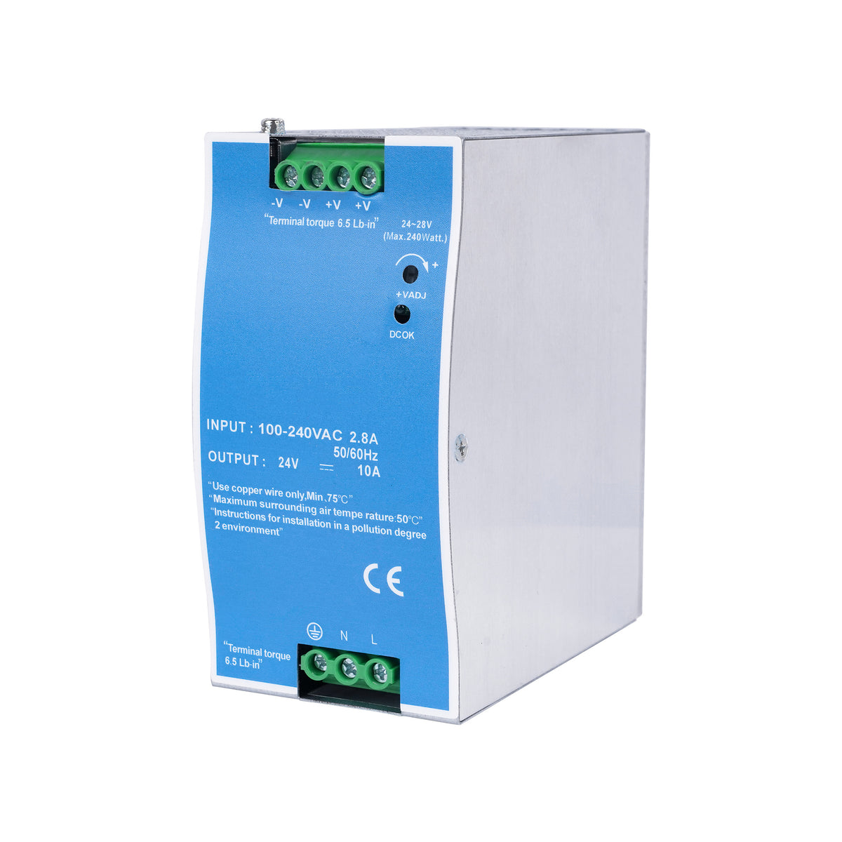 DIN RAIL Power Supply 240W 24V/10A