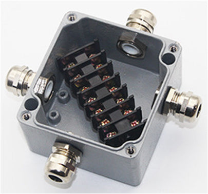 Waterproof Aluminium Box Terminal Block 4 Terminals IP68