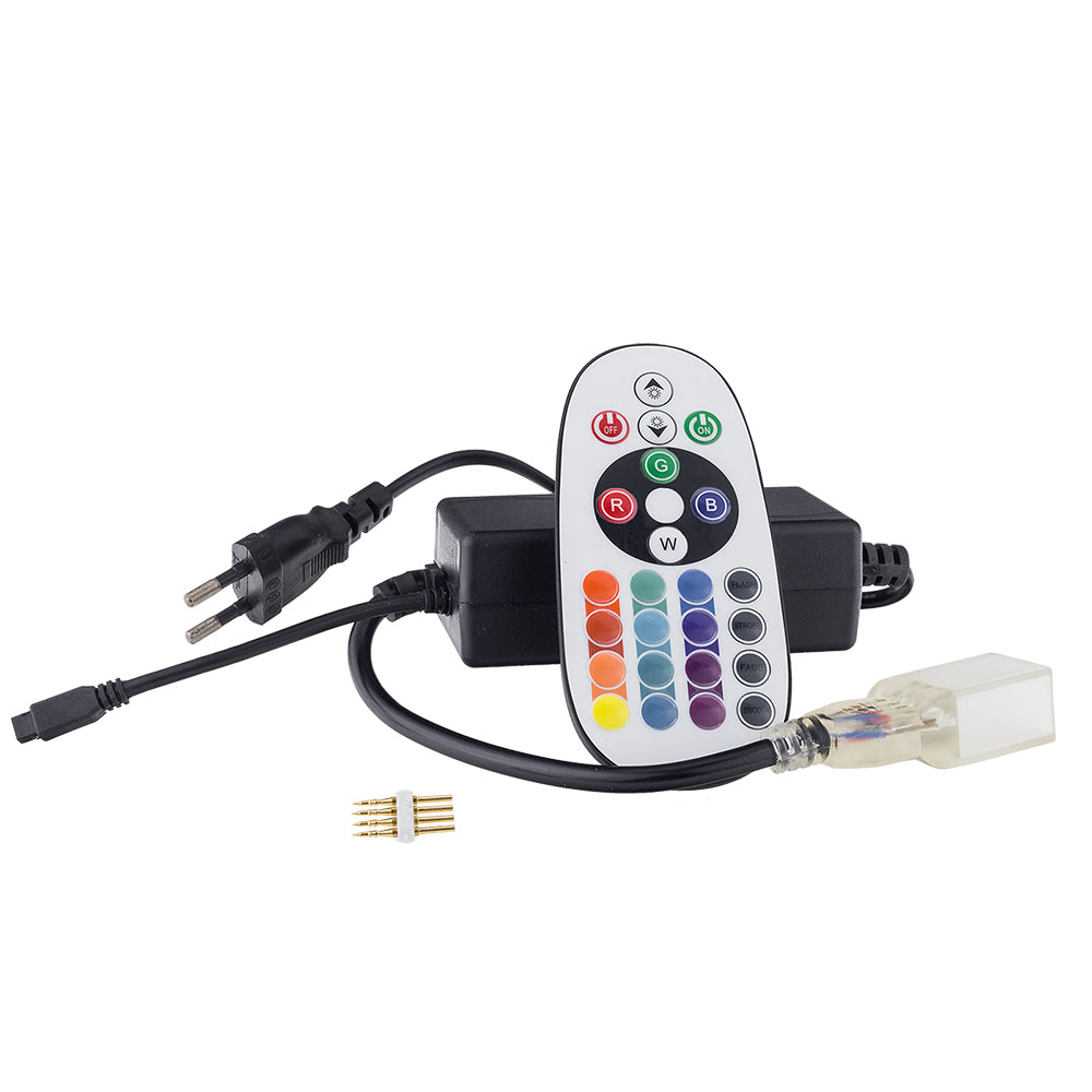 LED Flex Neon 0.5M Power Cable + RGB Controller