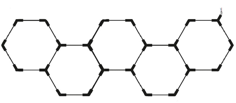Hexagon Lights SET 5HEXS 203W med tillbehör