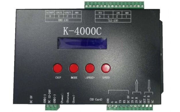 DC5V DMX/SPI Controller - 4 Output Ports