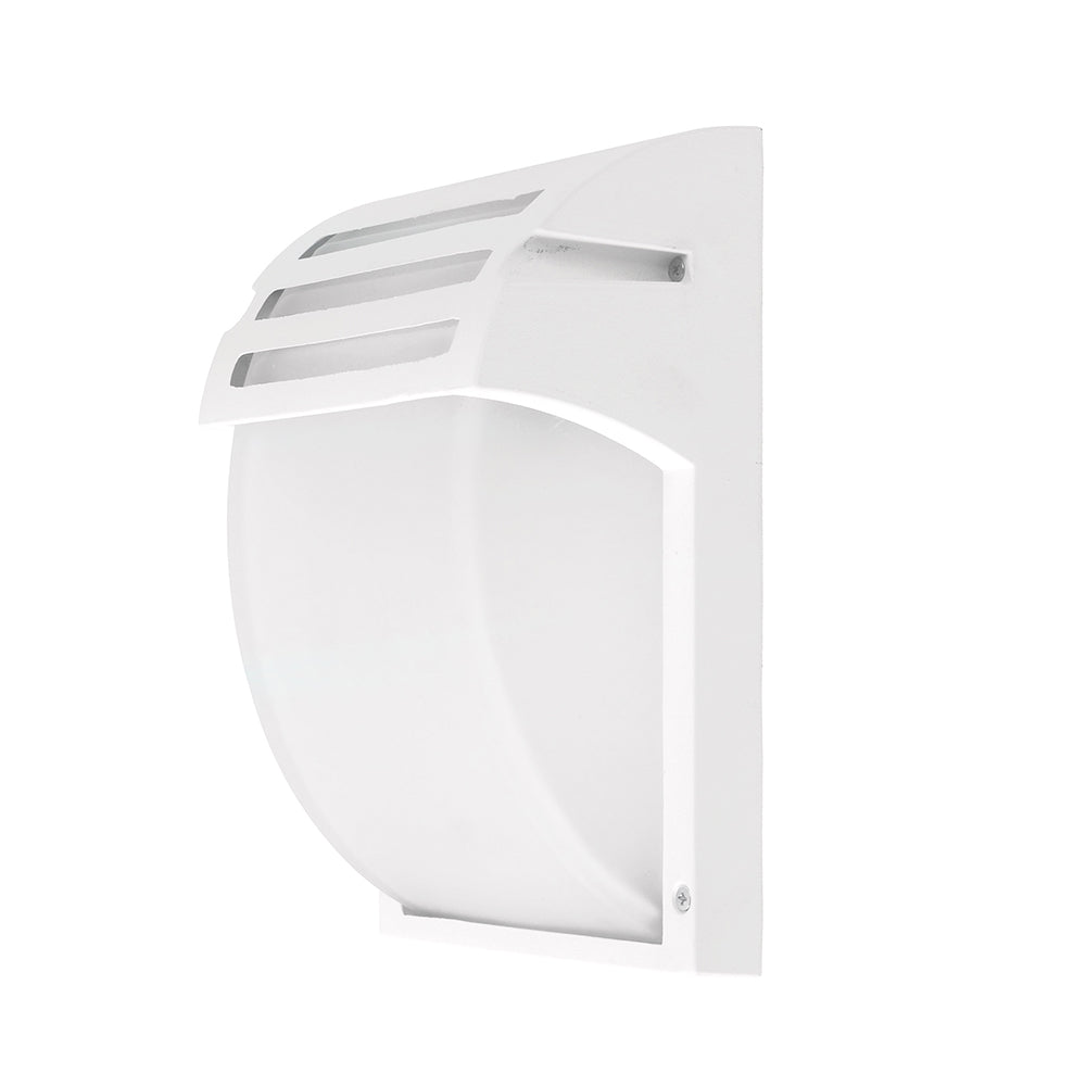 Wall Light Matt White Aluminium 1xE27
