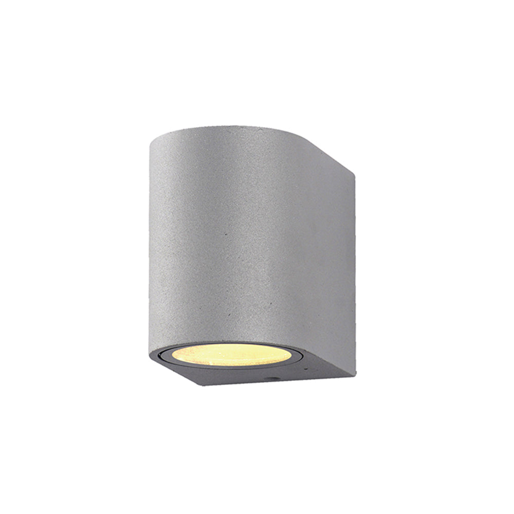 WALL LAMP ALUMINIUM SILVER BODY GU10 SOCKET