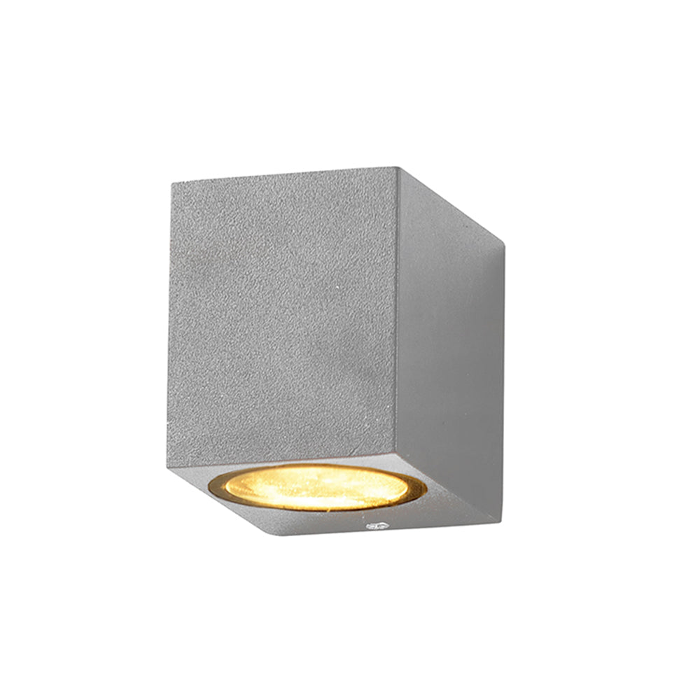 WALL LAMP ALUMINIUM SILVER BODY GU10 SOCKET