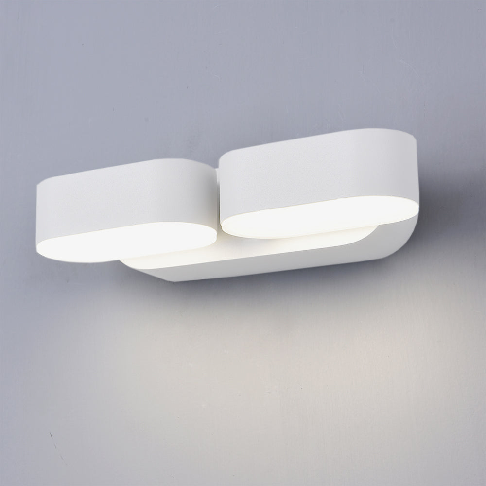 LED Wall Light Epistar 2x6W White Body Rotatable