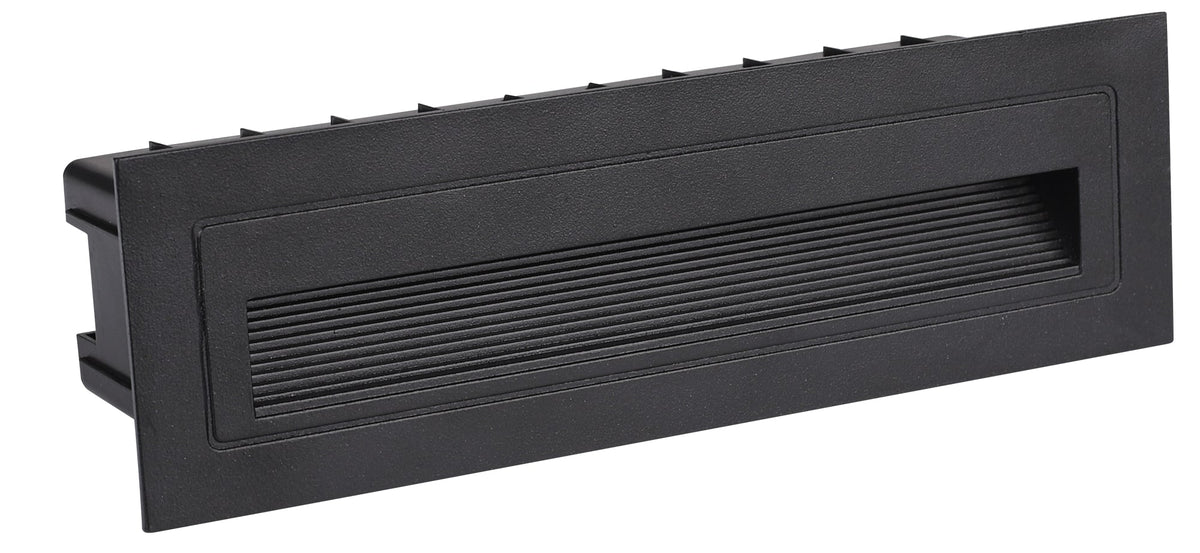 LED Step Light Rectangular Black