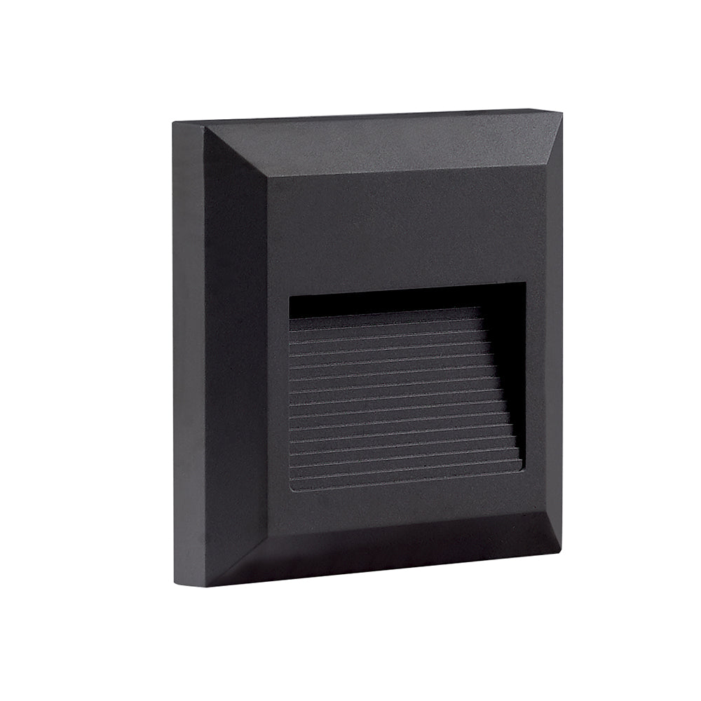 LED Step Light Square Black