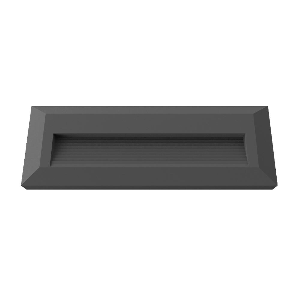 LED Step Light Rectangular Black