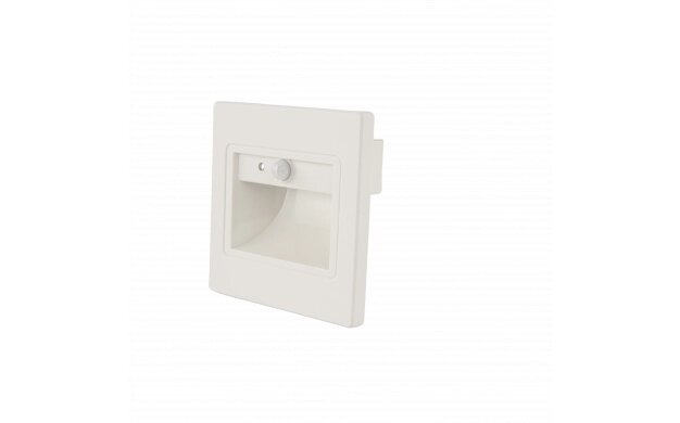 LED Step Light Square 1W 4000K IP20 White + Sensor