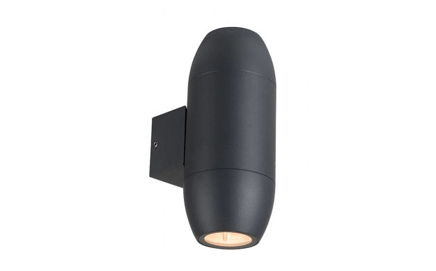 Wall Lamp Aluminium IP54 2xGU10 BLACK BODY