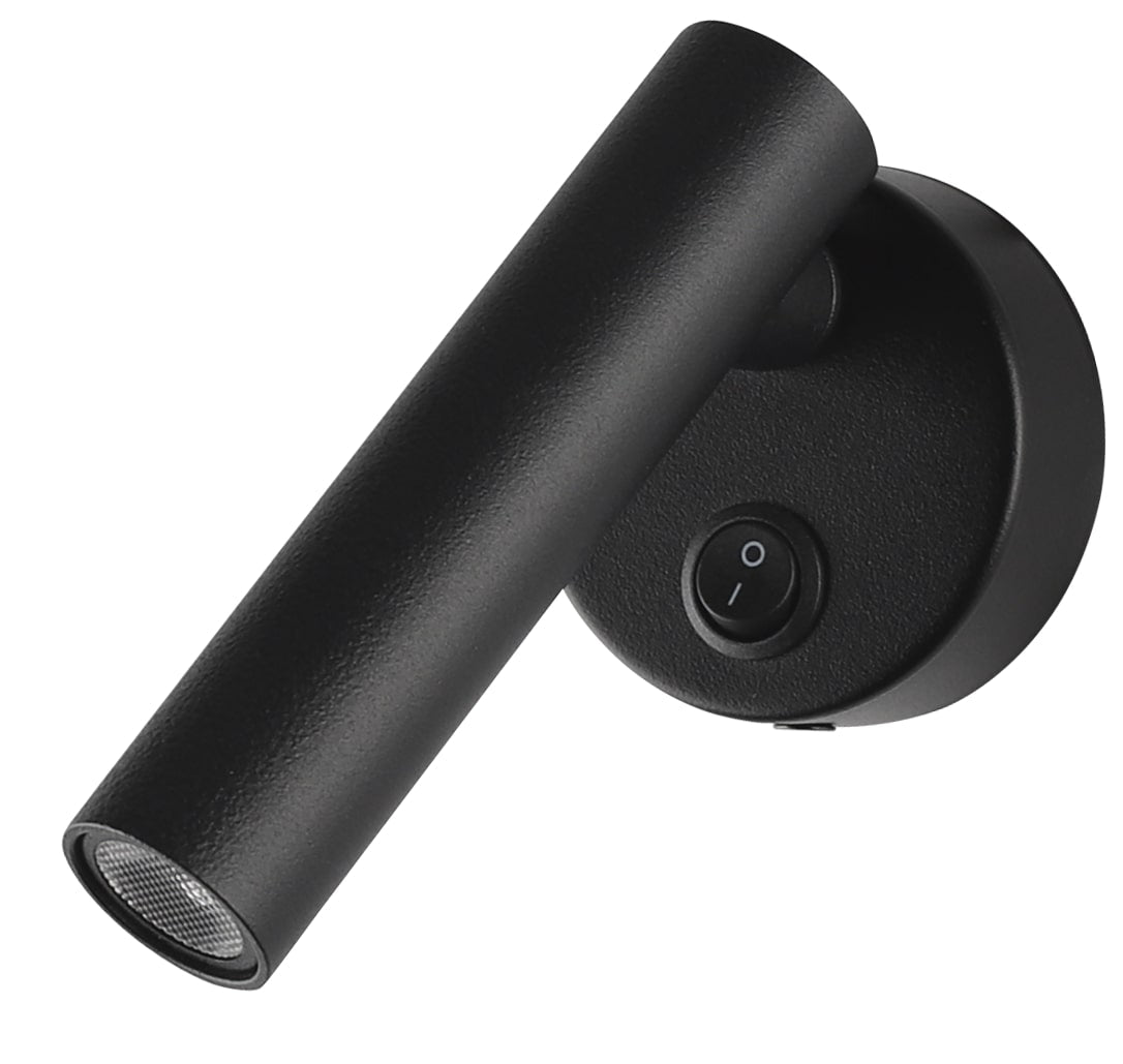 LED Cabinet Light 2W With ON/OFF-Switch Black