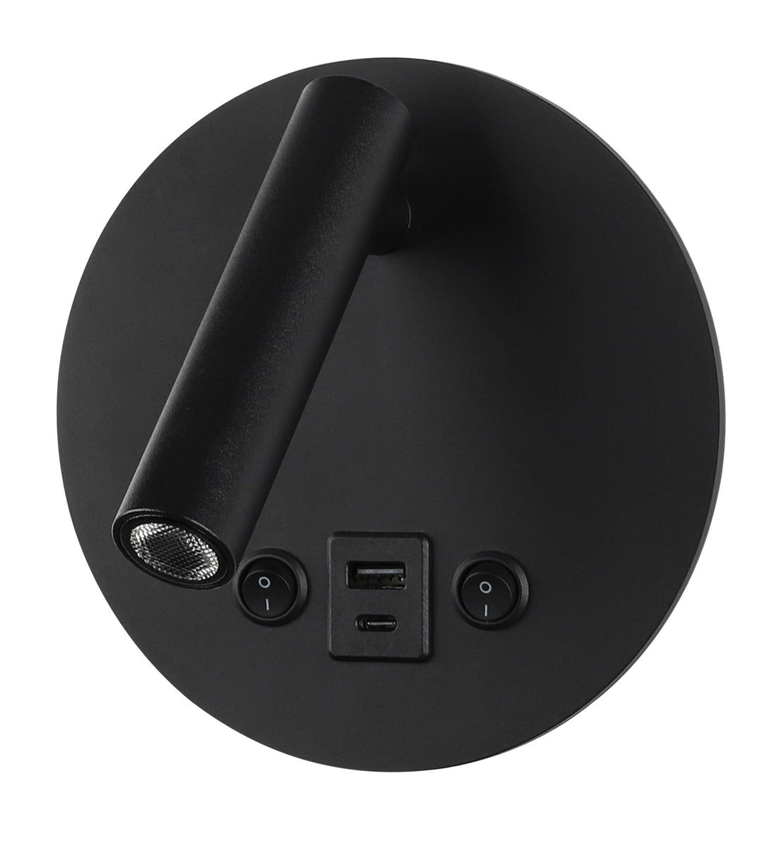 LED Cabinet Light 8W With ON/OFF-Switch + USB Black