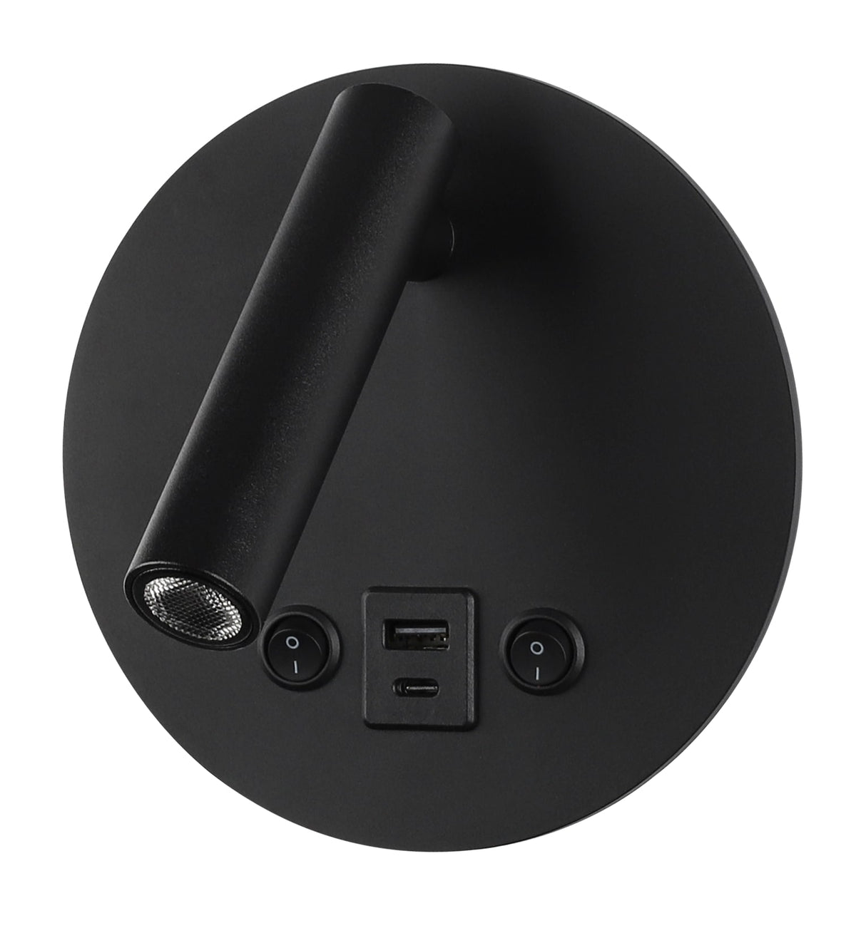 LED Cabinet Light 8W With ON/OFF-Switch + USB Black