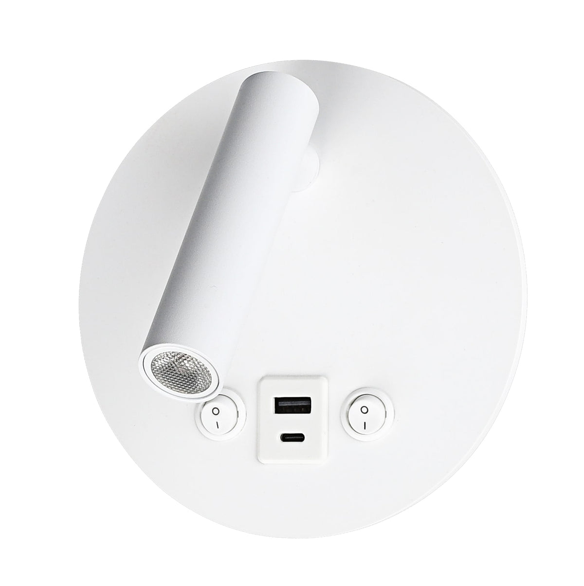 LED Cabinet Light 8W With ON/OFF-Switch + USB White