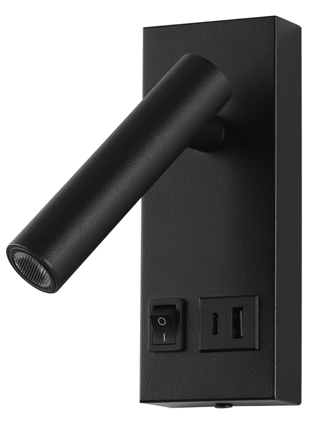 LED Cabinet Light 2W With ON/OFF-Switch + USB Black