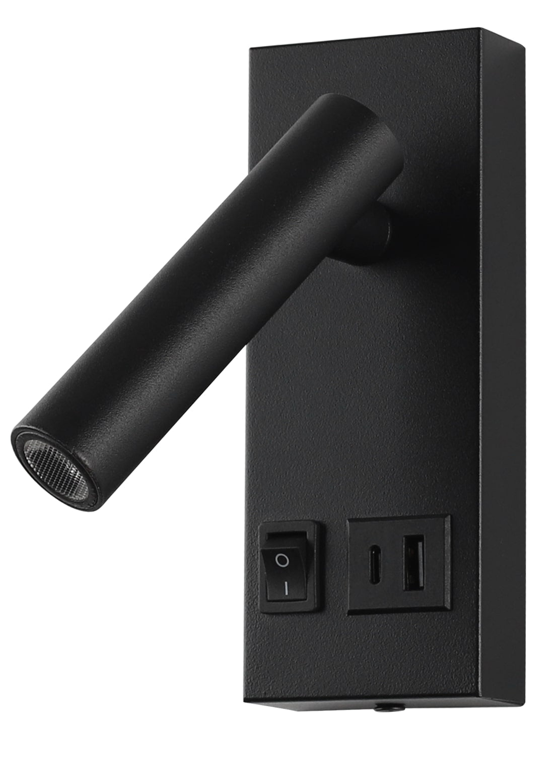 LED Cabinet Light 2W With ON/OFF-Switch + USB Black
