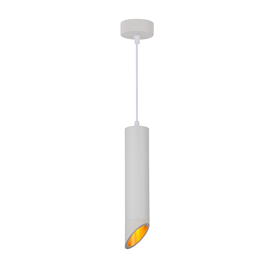 Hanging Fixture White Body Gold Inner Range GU10, MR16 Fitting