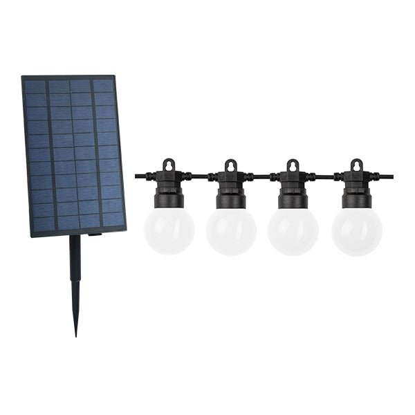 Outdoor Solar String Lights - Milky - G50 20pcs 10M + 3M Cable