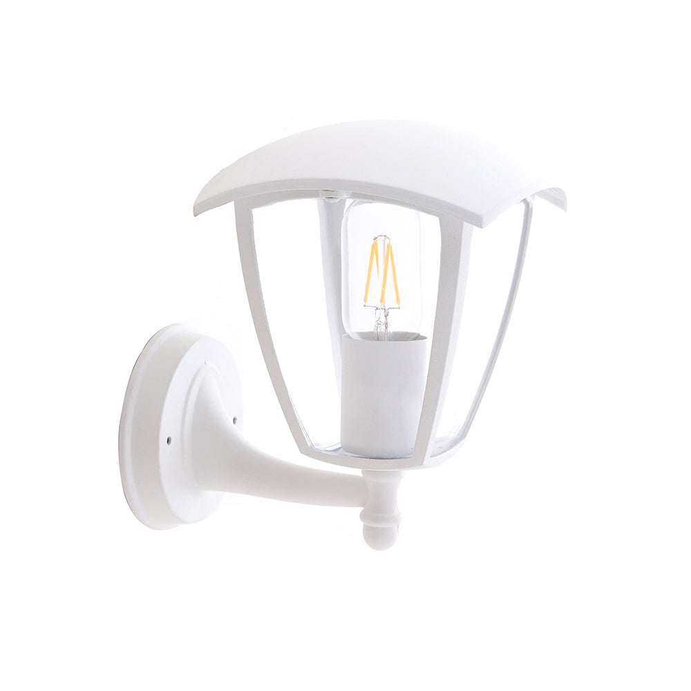 Wall Light Up Matt White 1xE27 Socket