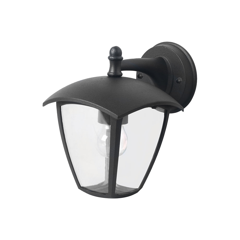 Wall Light Down Matt Black 1xE27