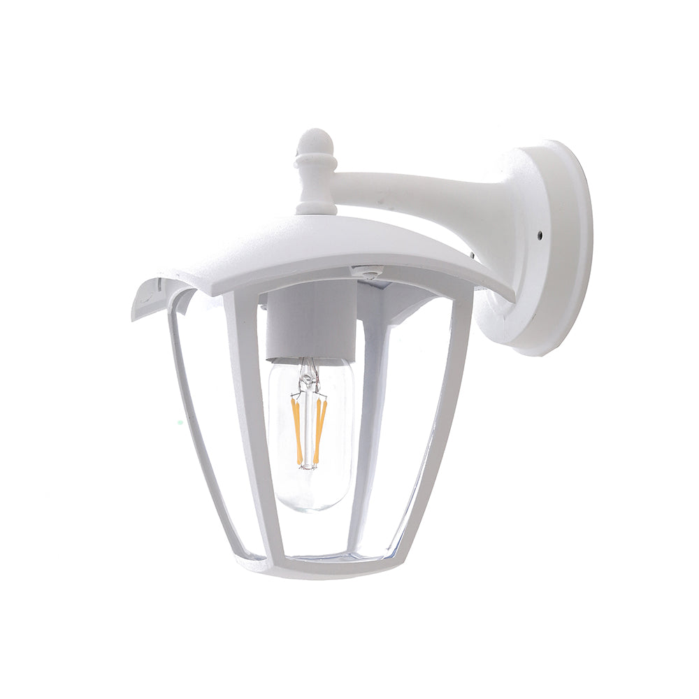 Wall Light Down Matt White 1xE27