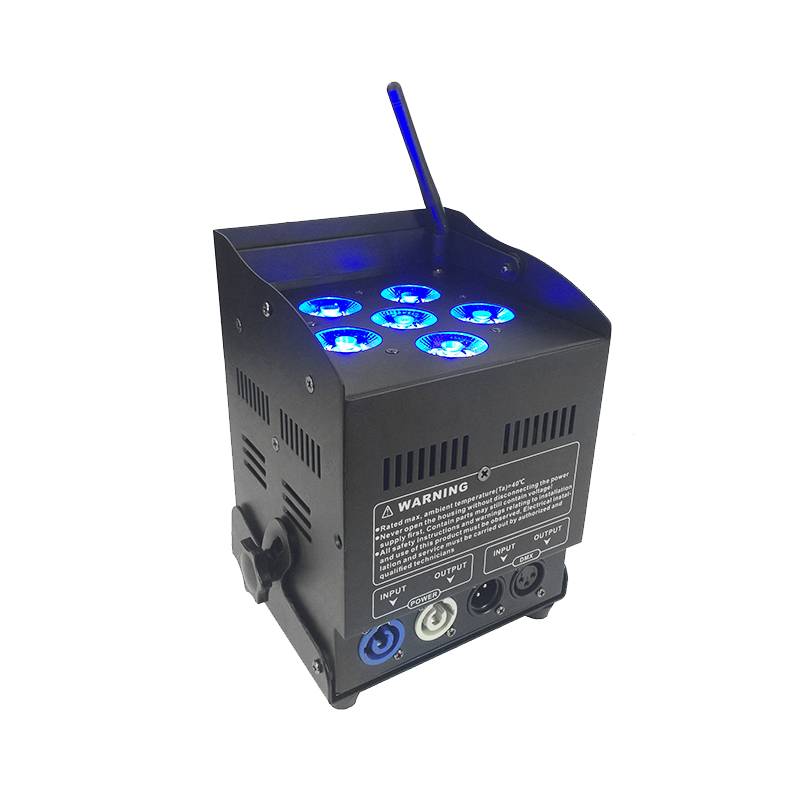 6*10W RGBA+UV 6IN1 Battery LED PAR Light
