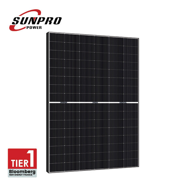 SunPro - 450Wp Bifacial BLACK FRAME N-Type TOPCON - TIER1