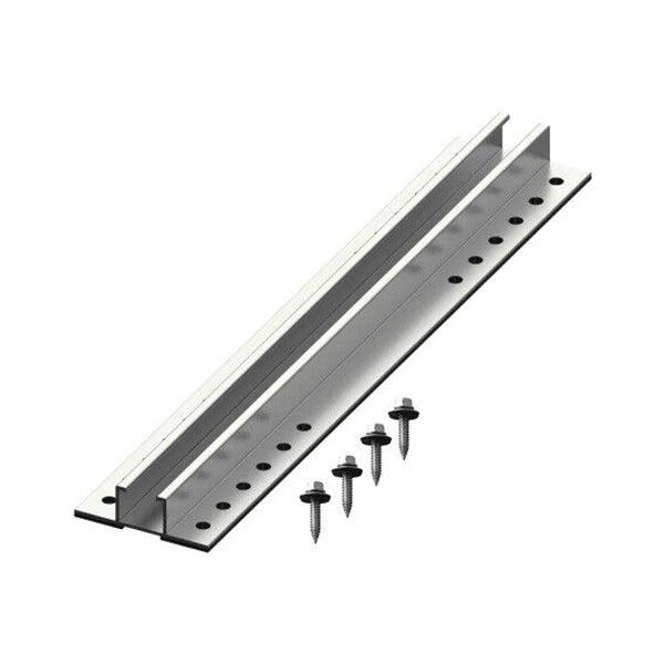 Aluminium Silver Rail 70x22x380mm