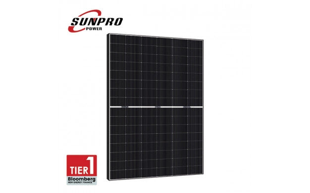 SunPro - 455Wp Bifacial BLACK FRAME N-Type TOPCON - TIER1