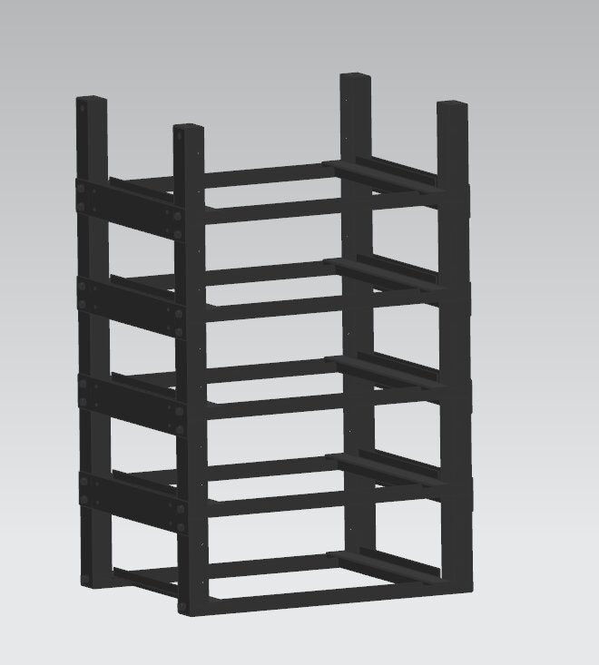 Black Stacked Rack for VT48200B